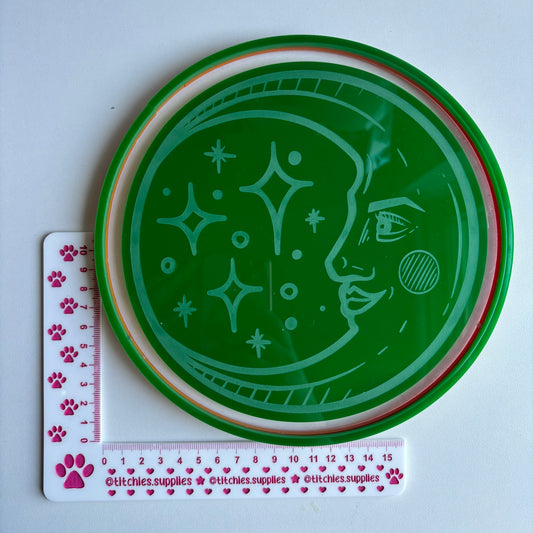 Moon Wall Hanging Plaque Mould, 5mm Thick