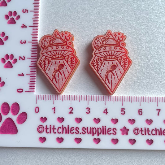 UFO Diamond Earring Mould, 5mm Thick