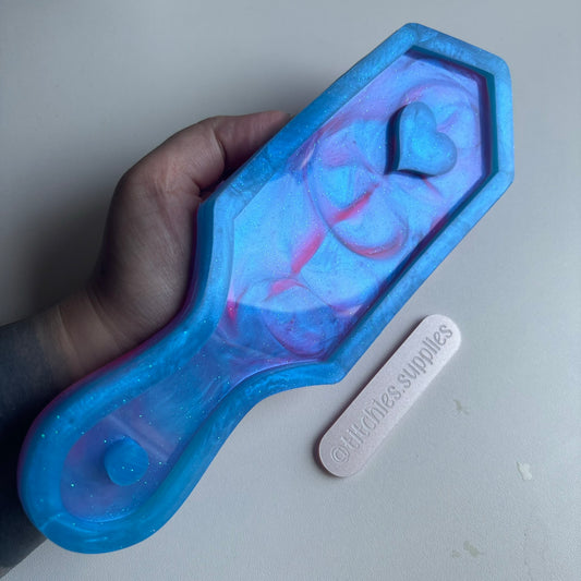 Large Single Heart Paddle Mould