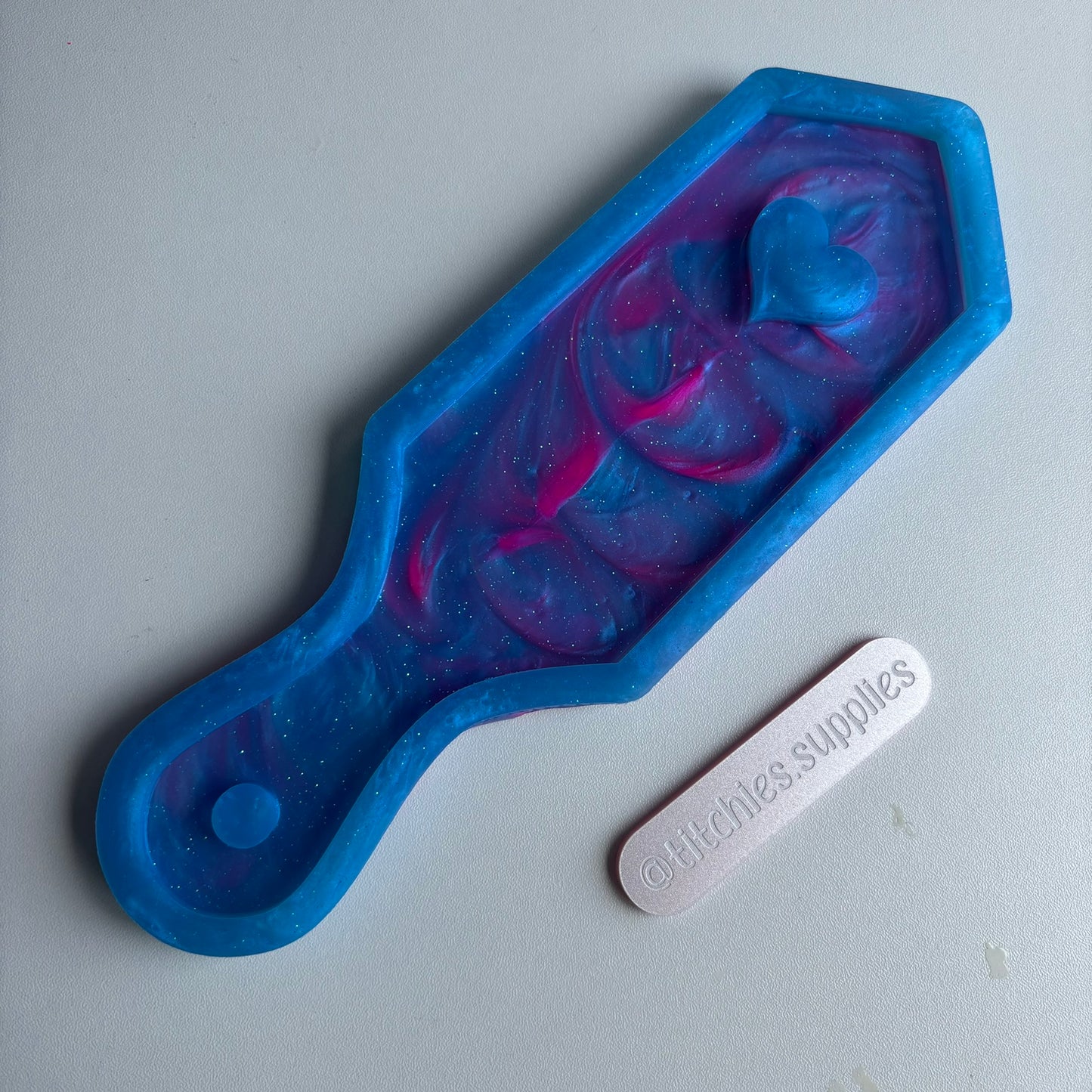 Large Single Heart Paddle Mould
