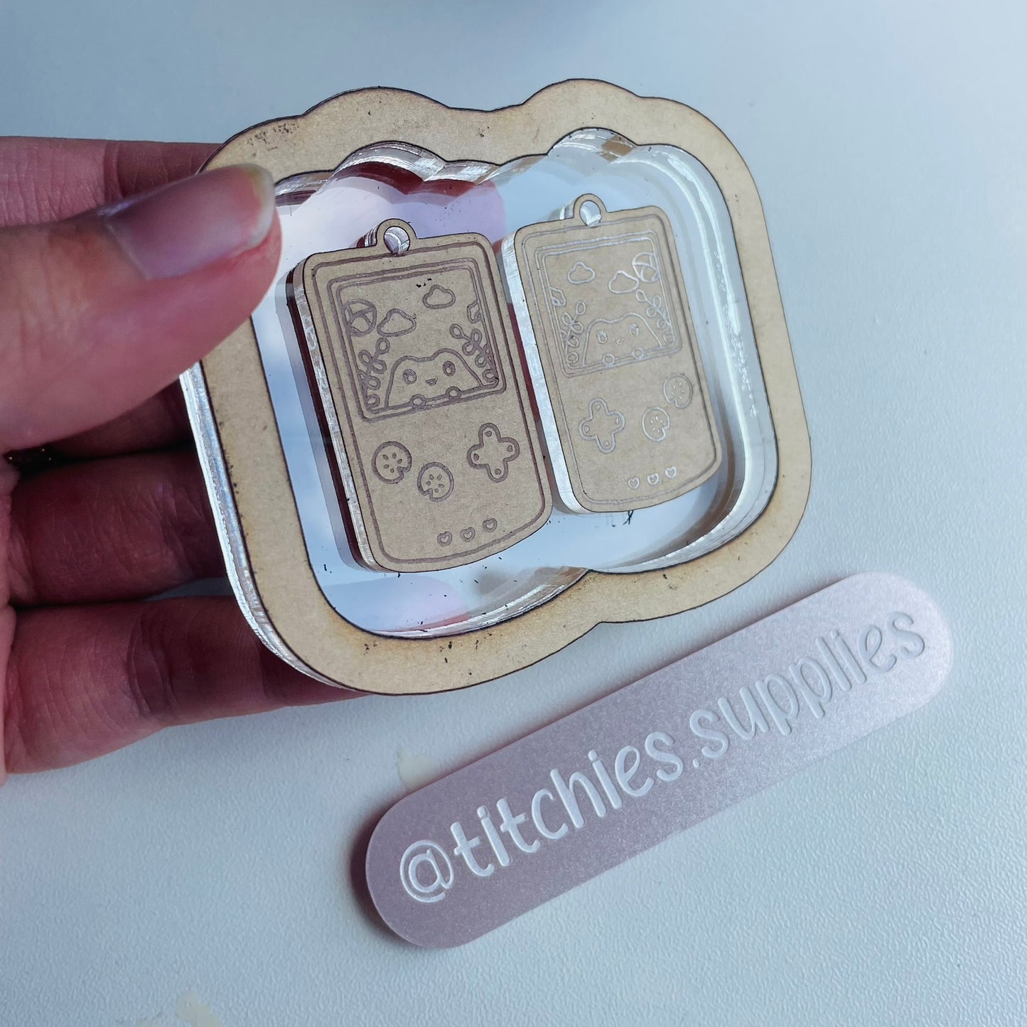 Frog Game Console Earring Mould