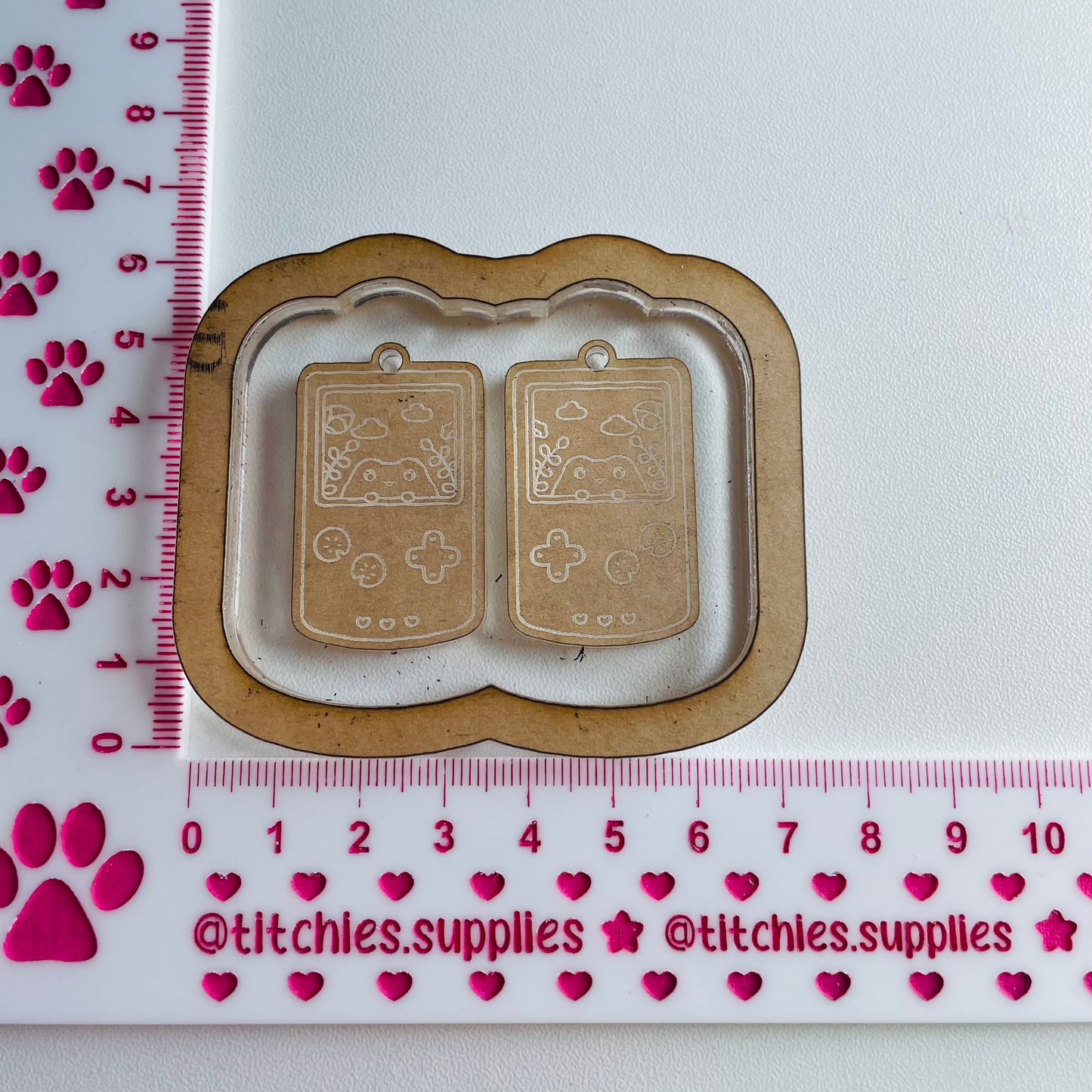 Frog Game Console Earring Mould