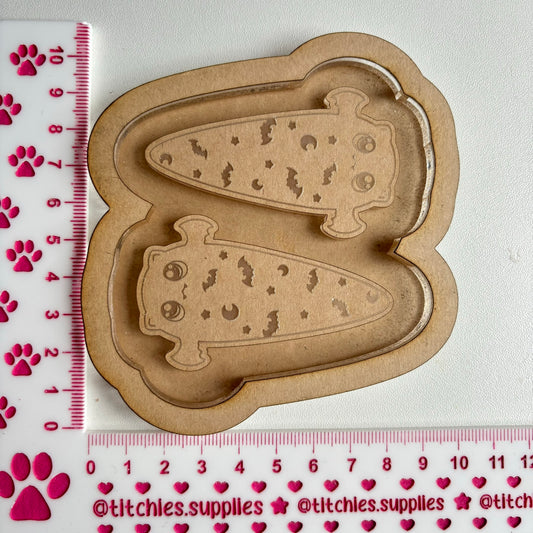 Bat Tear Drop Hair Clip/Barrette Mould