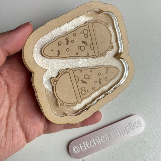 Cauldron Tear Drop Hair Clip/Barrette Mould