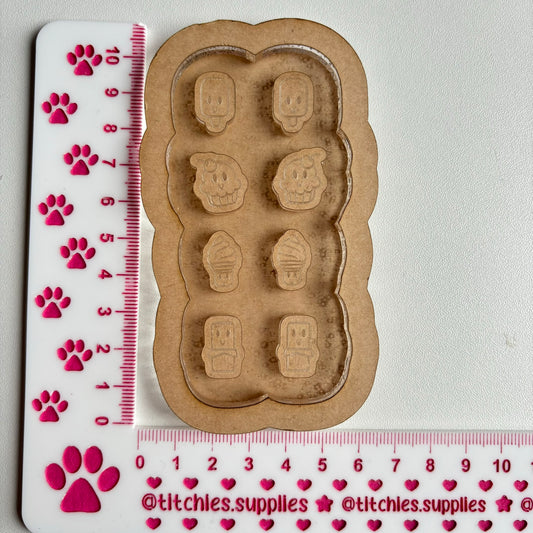 Cute Snacks Stud Mould