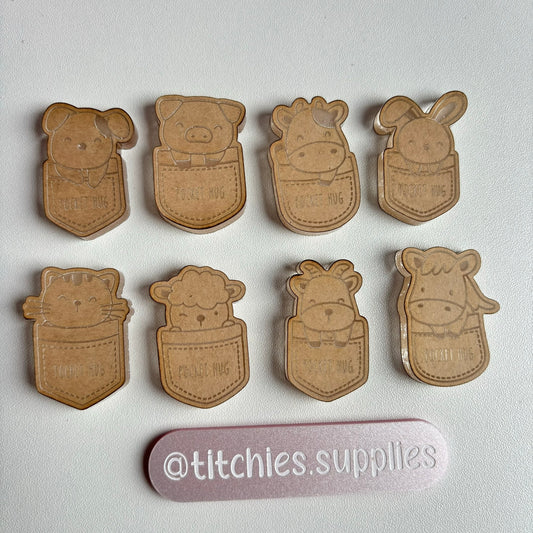 Animal Pocket Hugs, 6mm Thick
