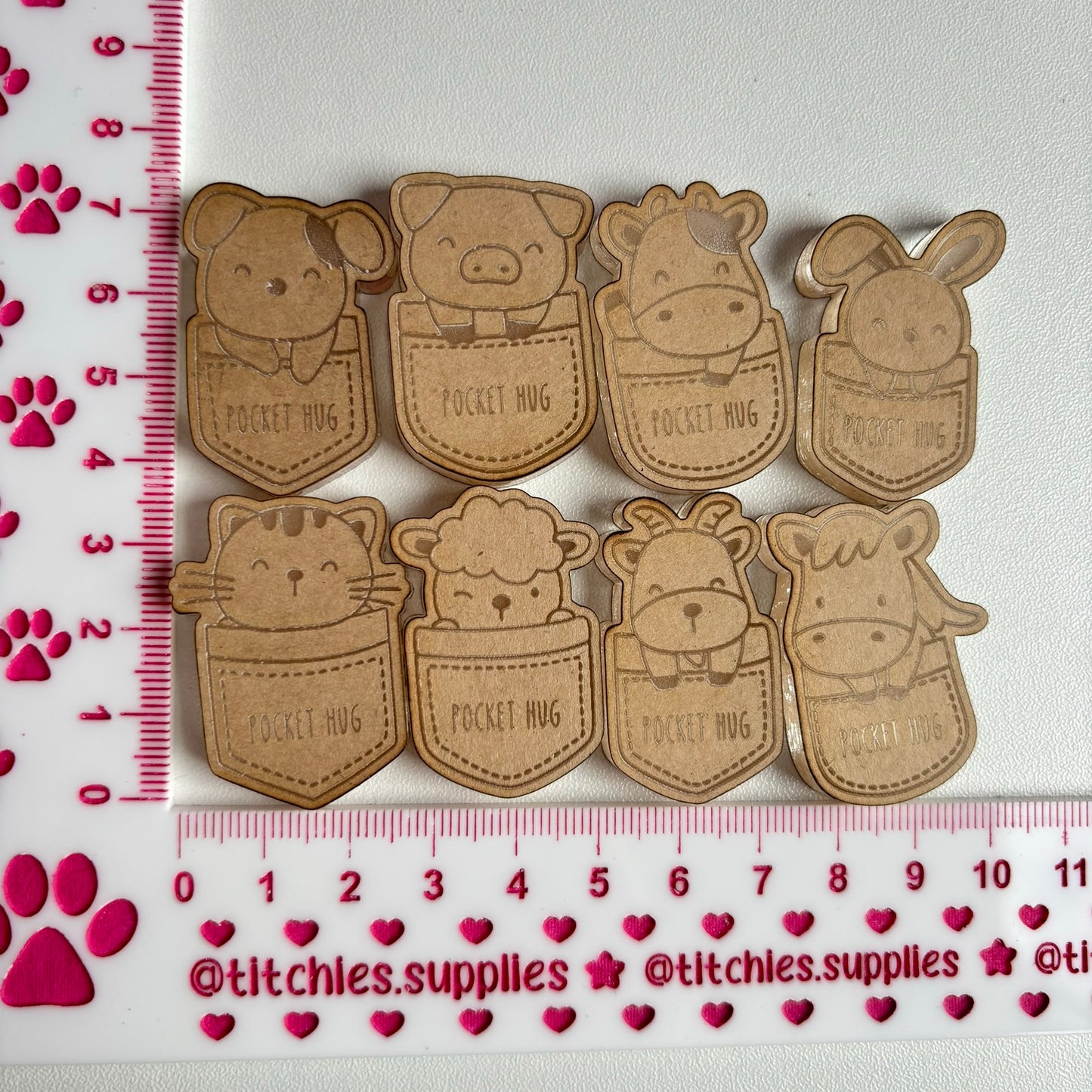 Animal Pocket Hugs, 6mm Thick