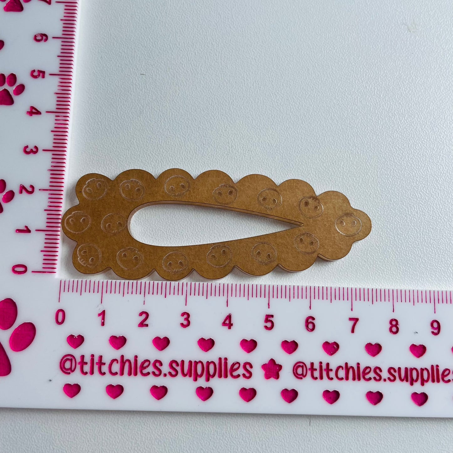 Cute Skulls Hair Clip Barrette Mould