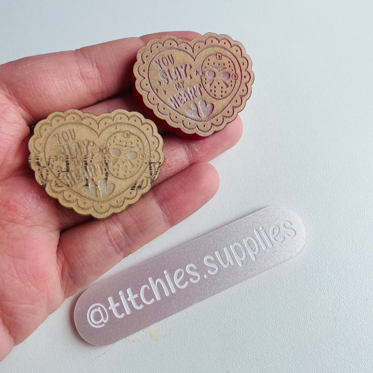 You Slay My Heart Earring Mould, 6mm Thick