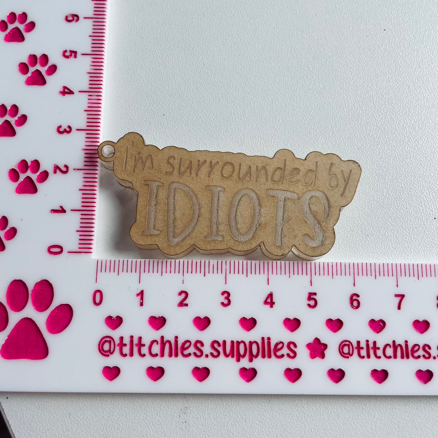 Surrounded By Idiots Mould, 6mm thick