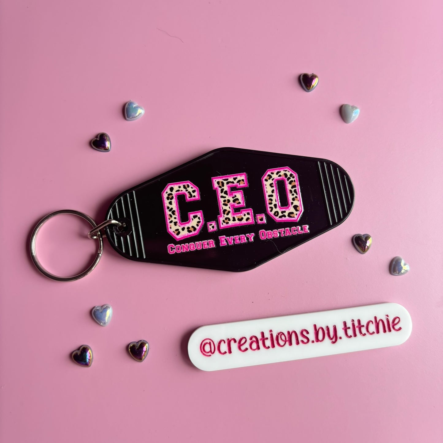 Motel Keyring - Black "CEO"
