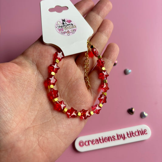 Bracelet - Red Stars