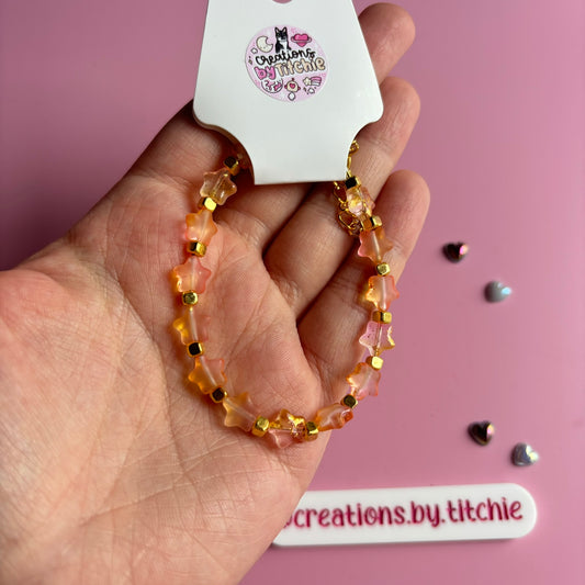 Bracelet - Peach Stars