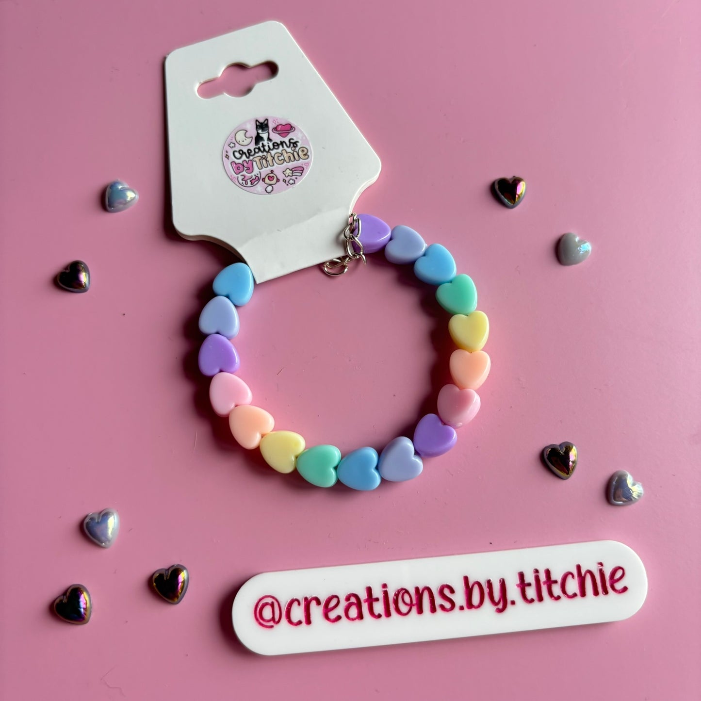 Bracelet - Pastel Hearts