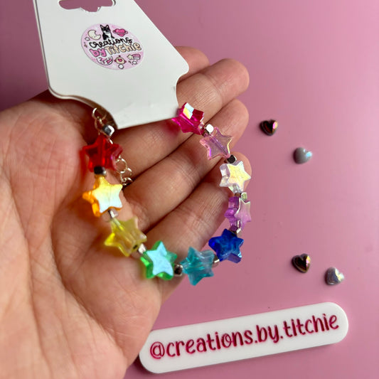 Bracelet - Small Rainbow Stars