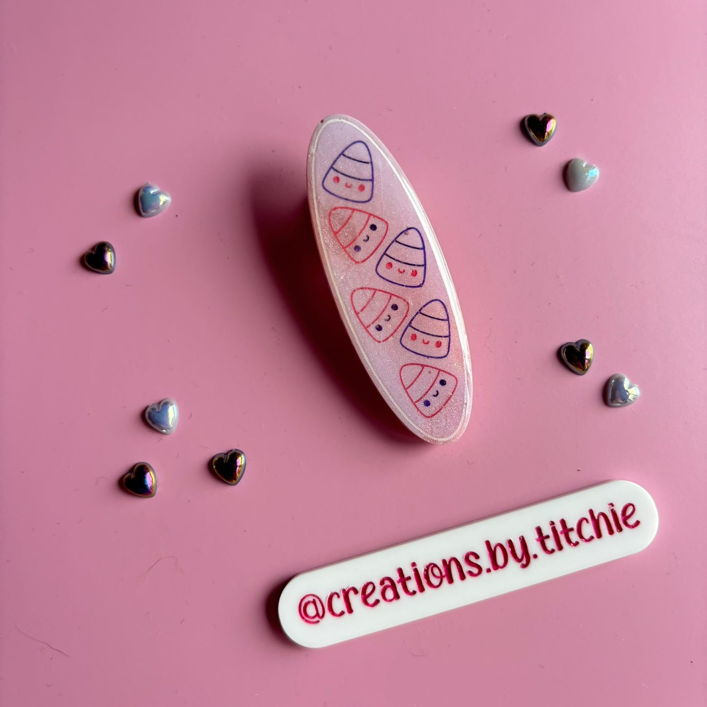 Hair Clip - Pastel Candy Corns