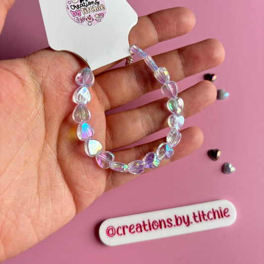 Bracelet - Clear Hearts