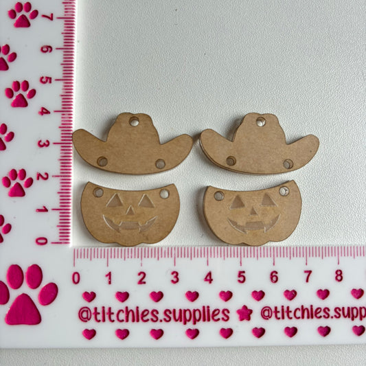 Pumpkin Cowboy Earring Mould