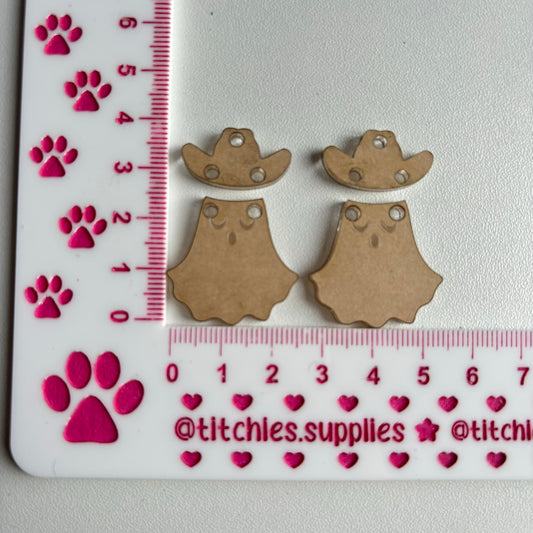 Cowboy Ghost Earring Mould