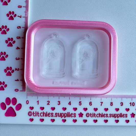 Bird Skull Jar Earring Mould