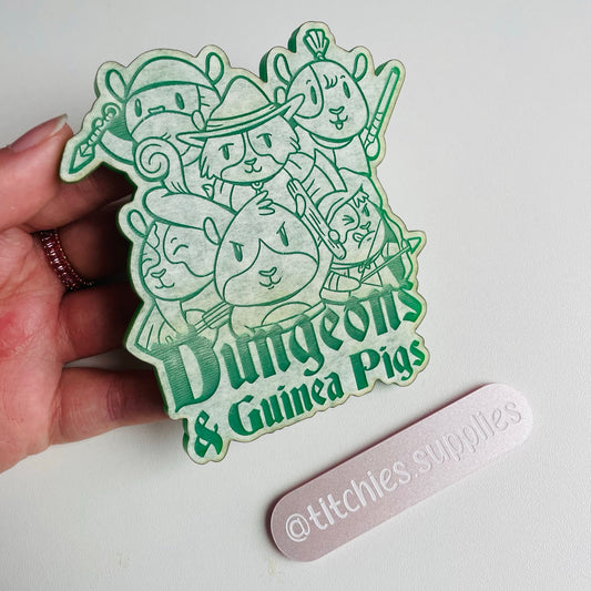 Dungeons and Guinea Pigs Large Mould, 5mm thick