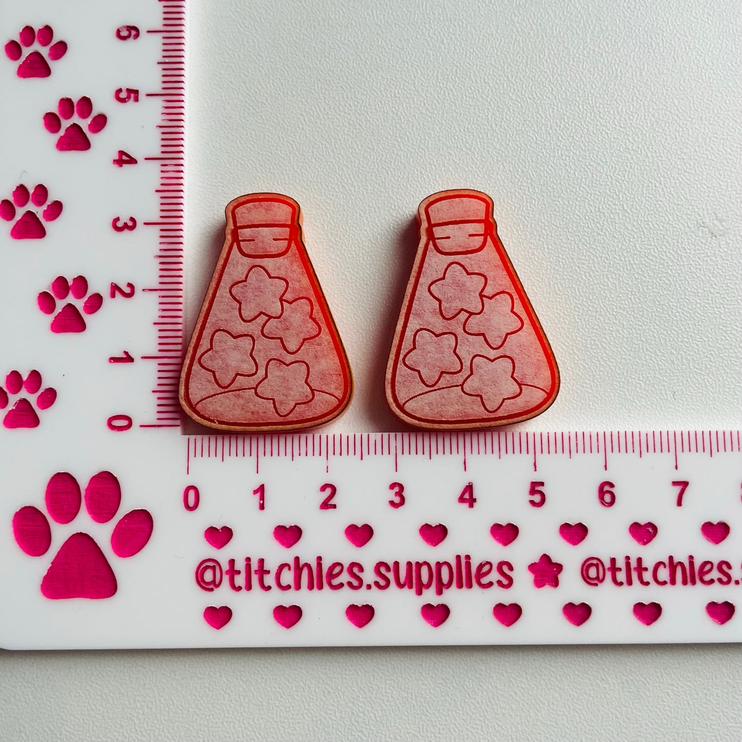 Star Potion Earring Mould, 5mm Thick