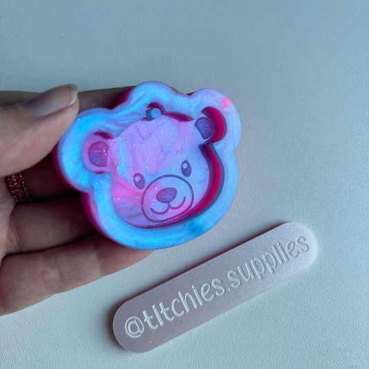 Predomed Bear Studs and Keyring Mould