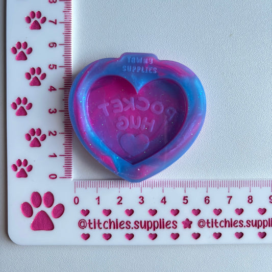 Heart Pocket Hug Token Mould
