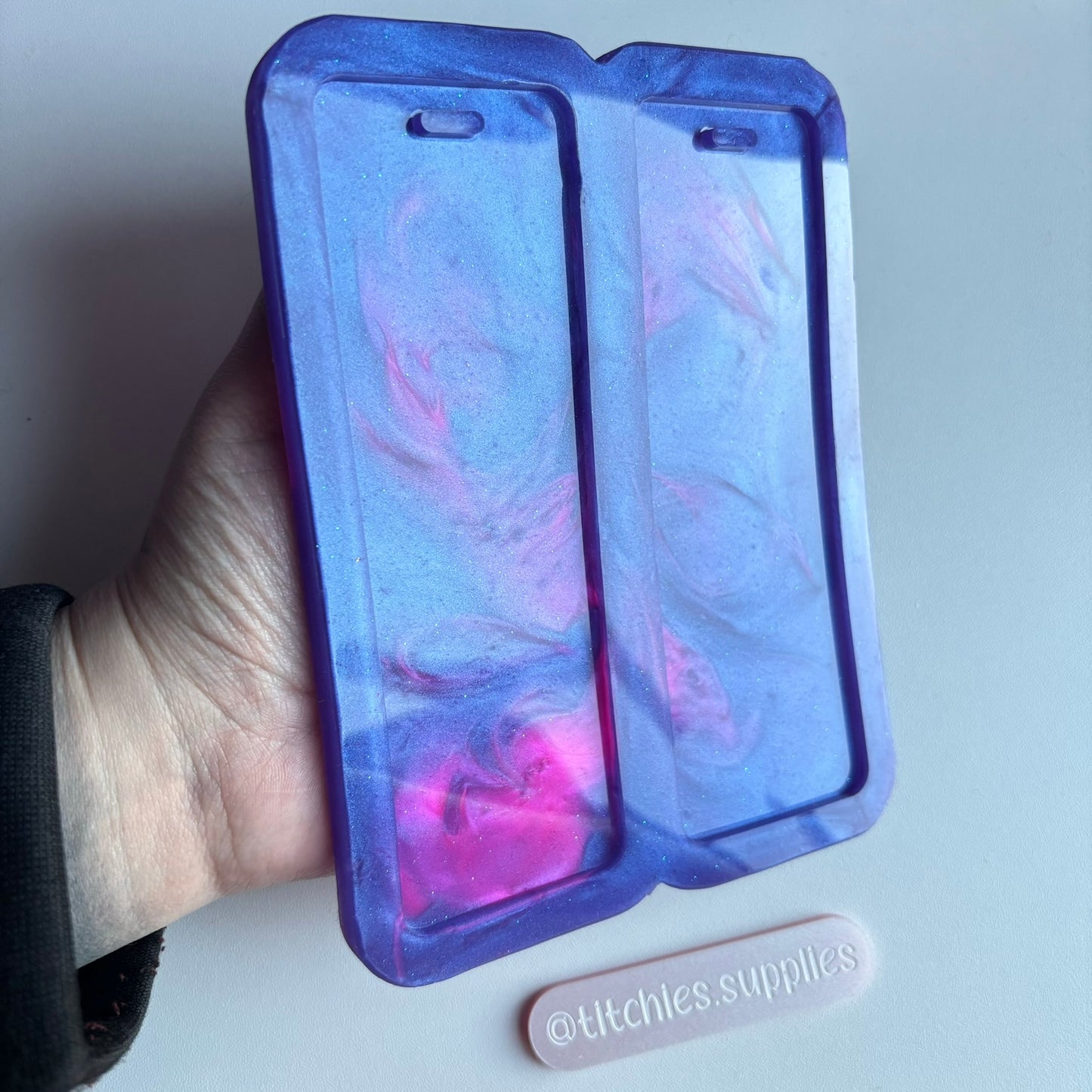 15cm Duo Bookmark Mould - Straight Edges