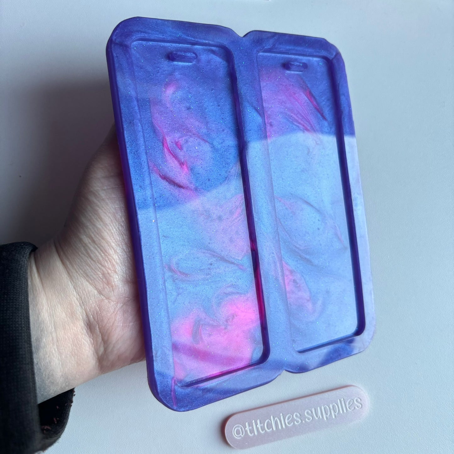15cm Duo Bookmark Mould - Straight Edges