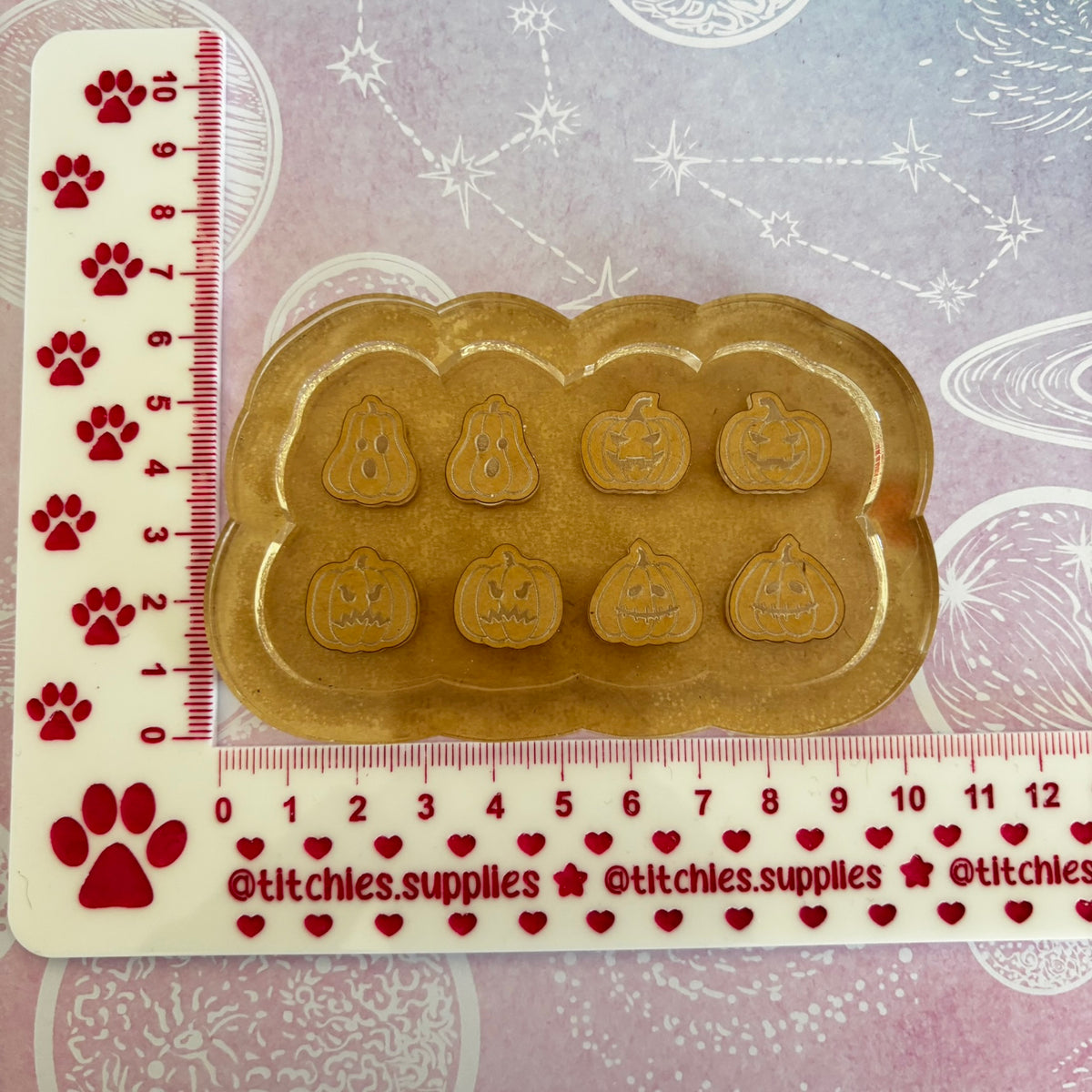 Pumpkin Faces Stud Palette Mould