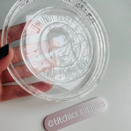 I'm Not Perky Lipped Coaster/Mini Tray Mould, 5mm Thick