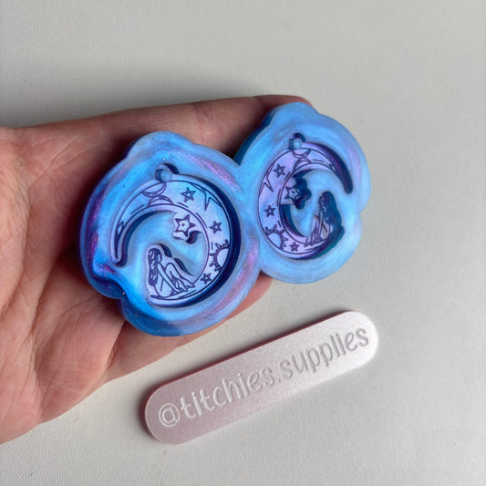 Sitting on Moon Earring Mould