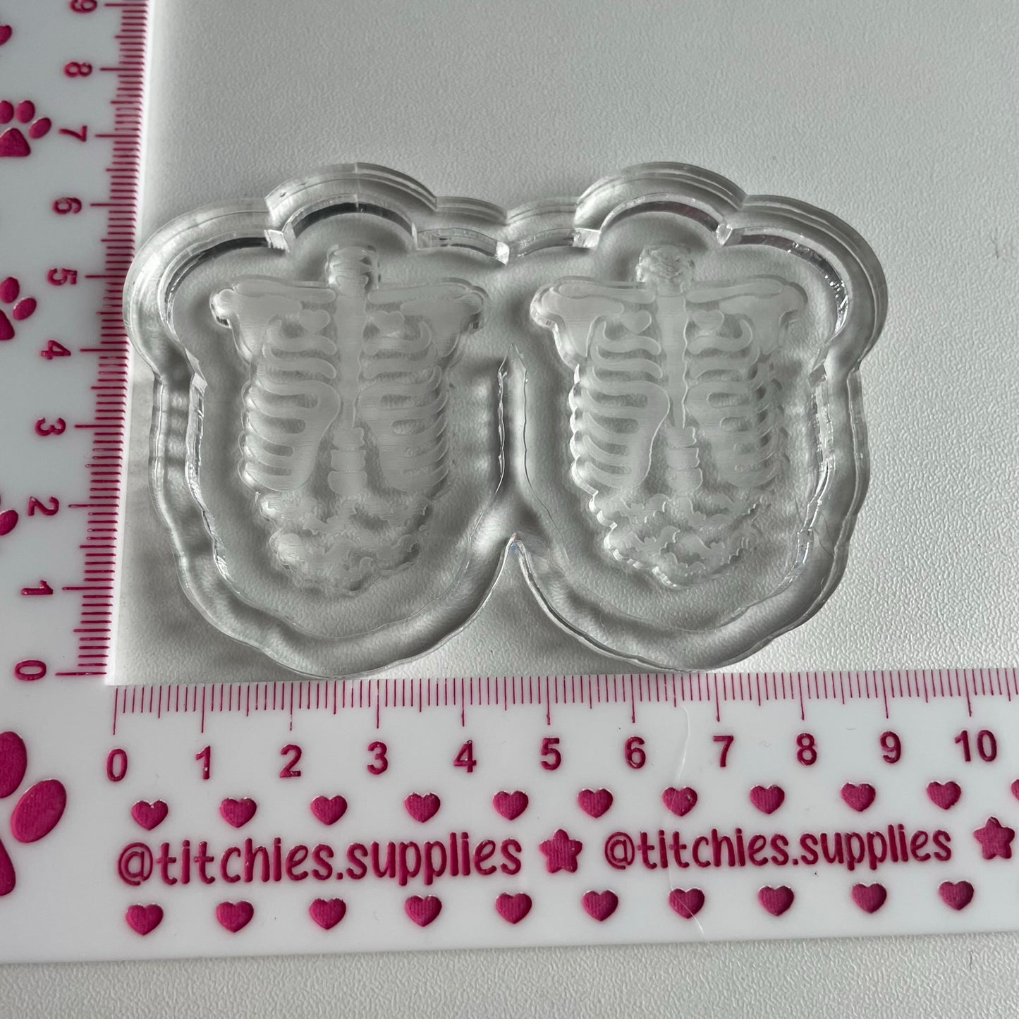 Spooky Ribs Earring Mould