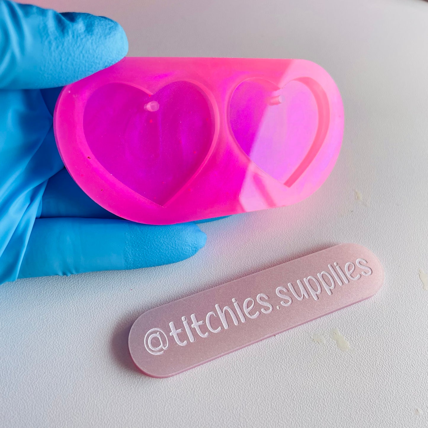 Plain Hearts Earring Mould