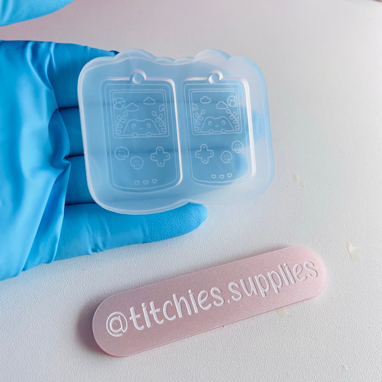 Frog Game Console Earring Mould
