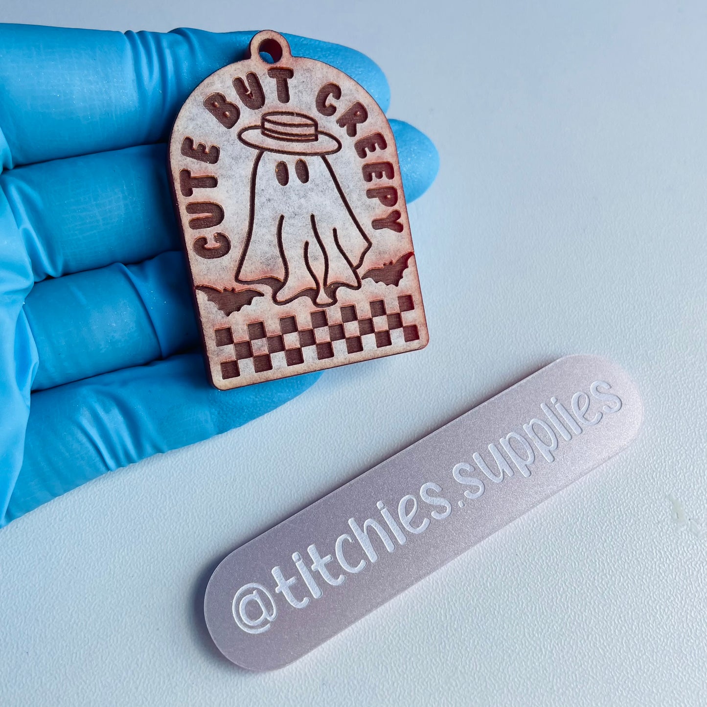Cute But Creepy Keyring Mould, 5mm Thick