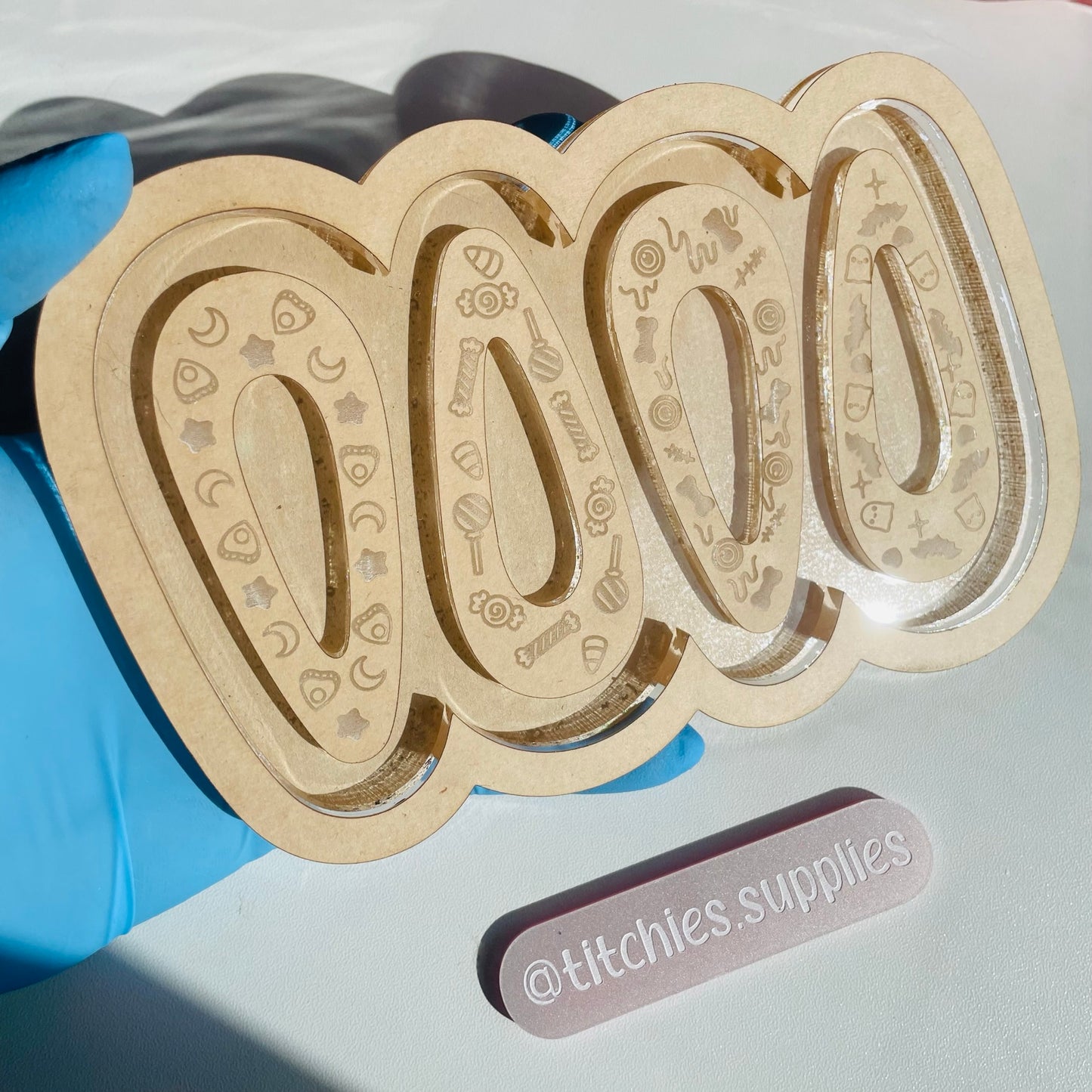 Cut Out Spooky Hair Clip Barrette Palette Mould