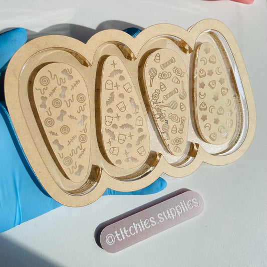 Spooky Hair Clip Barrette Palette Mould