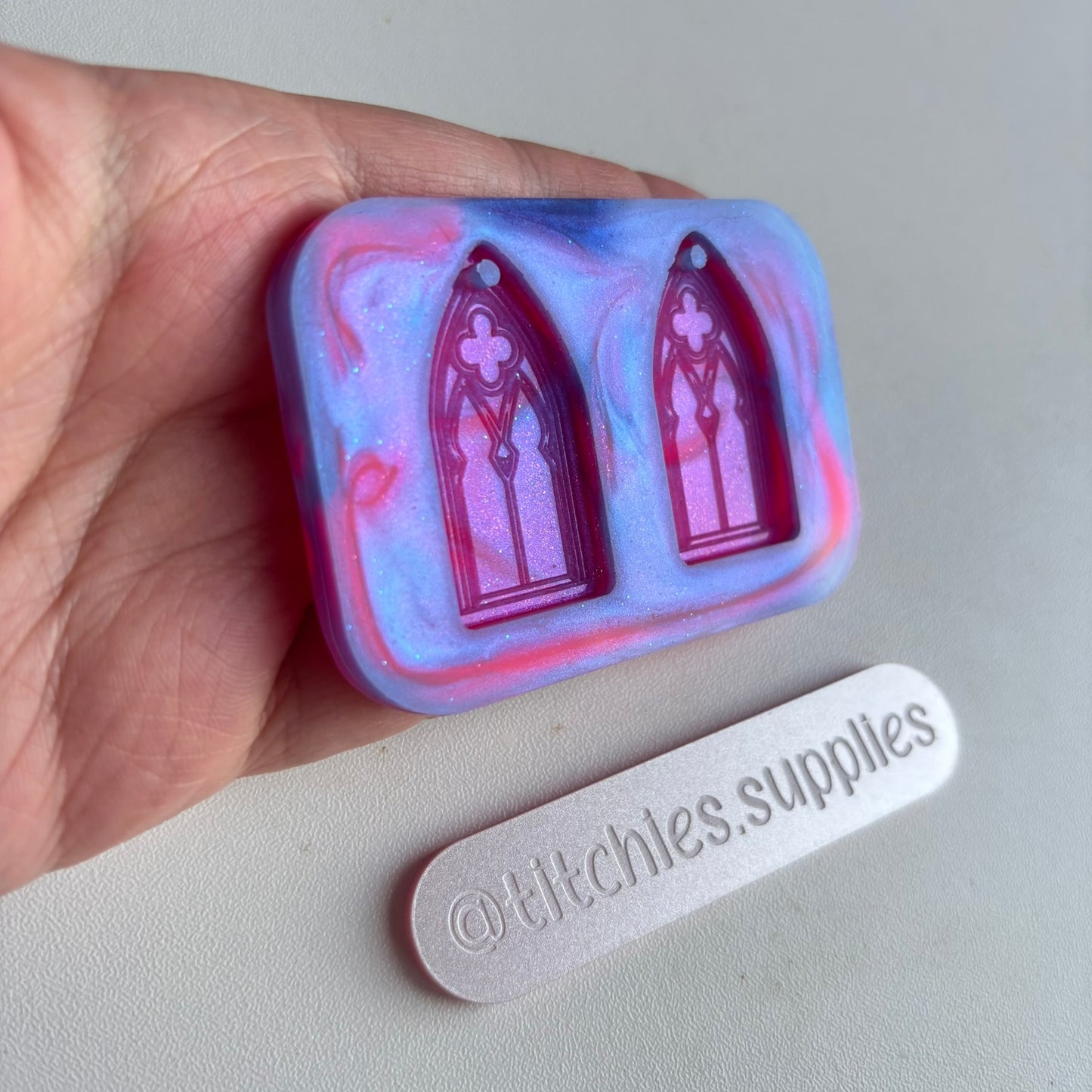Single Star Gothic Window Earring Mould