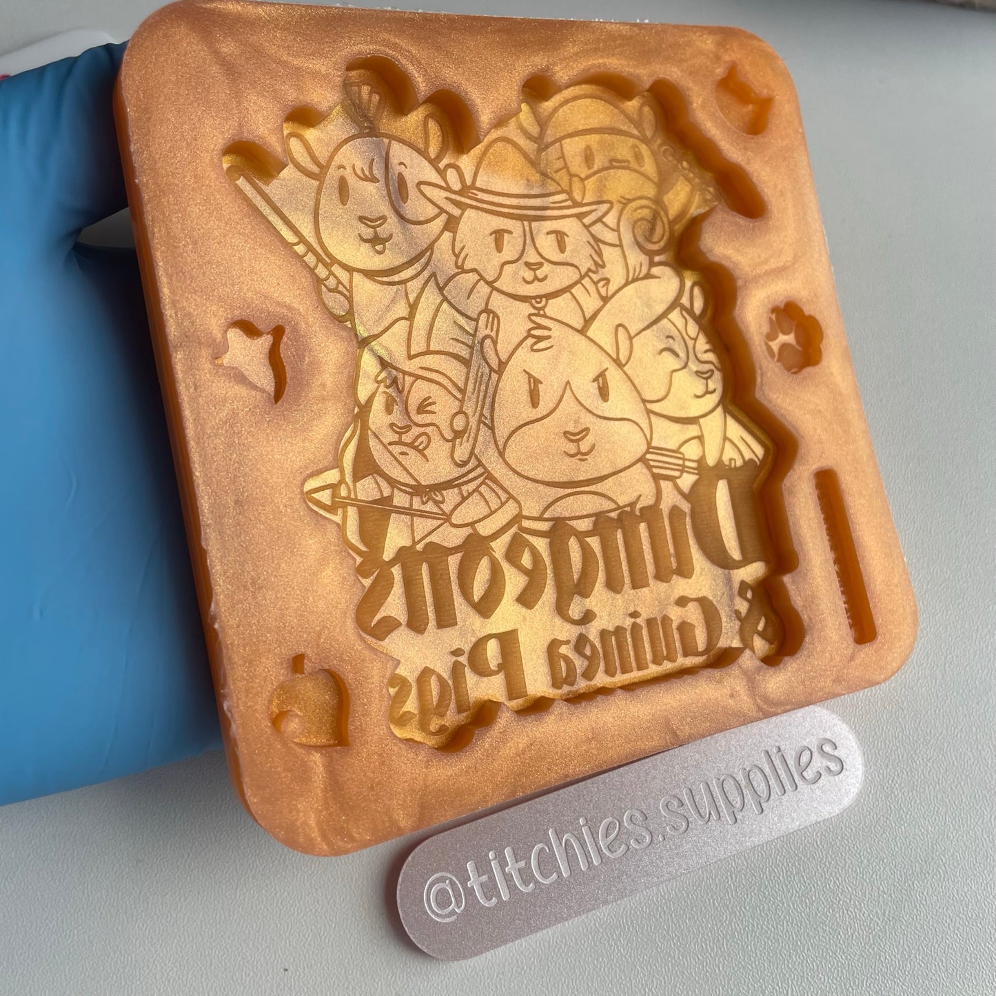 Dungeons and Guinea Pigs Large Mould, 5mm thick