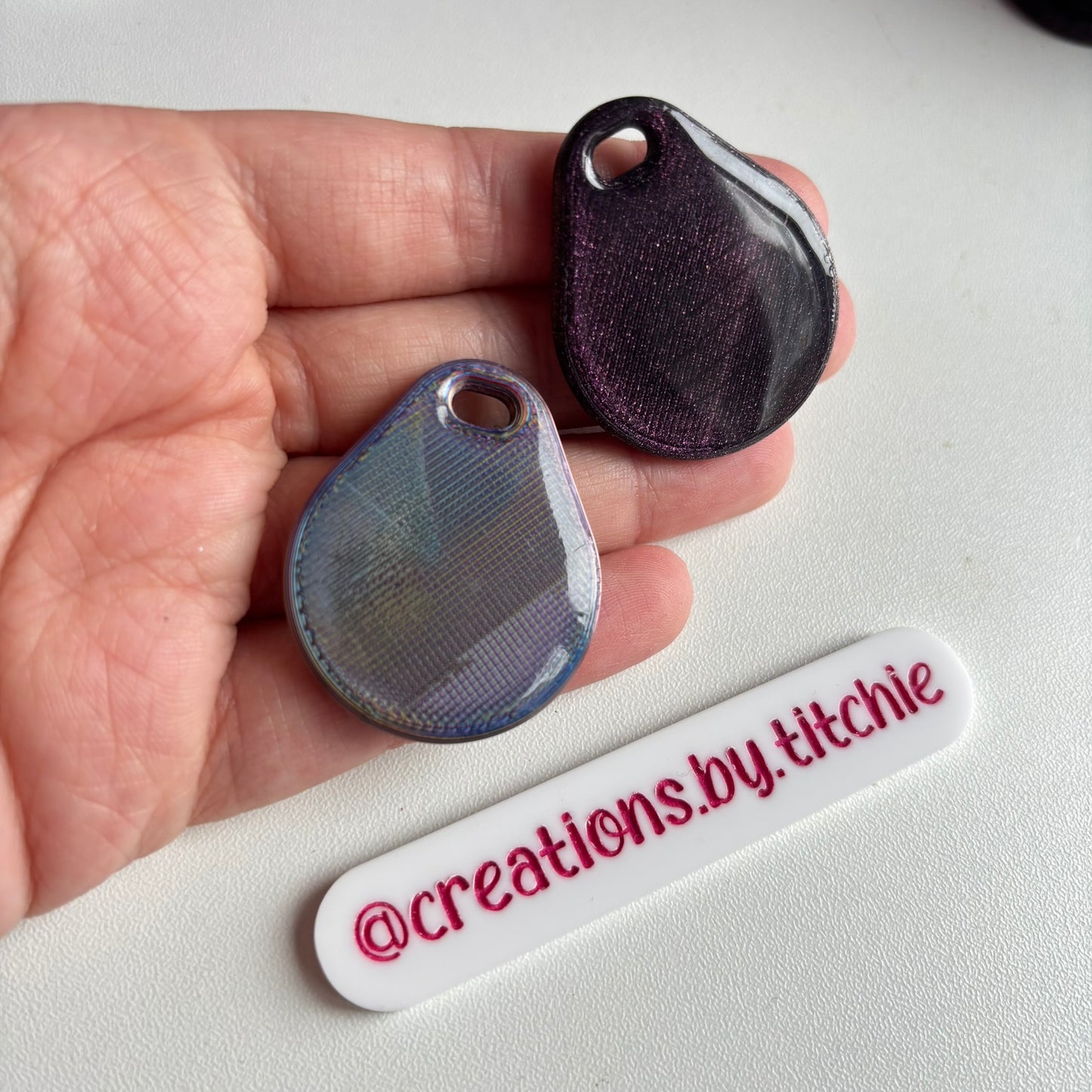 NFC Electronic Business Card Tags - Plain Round