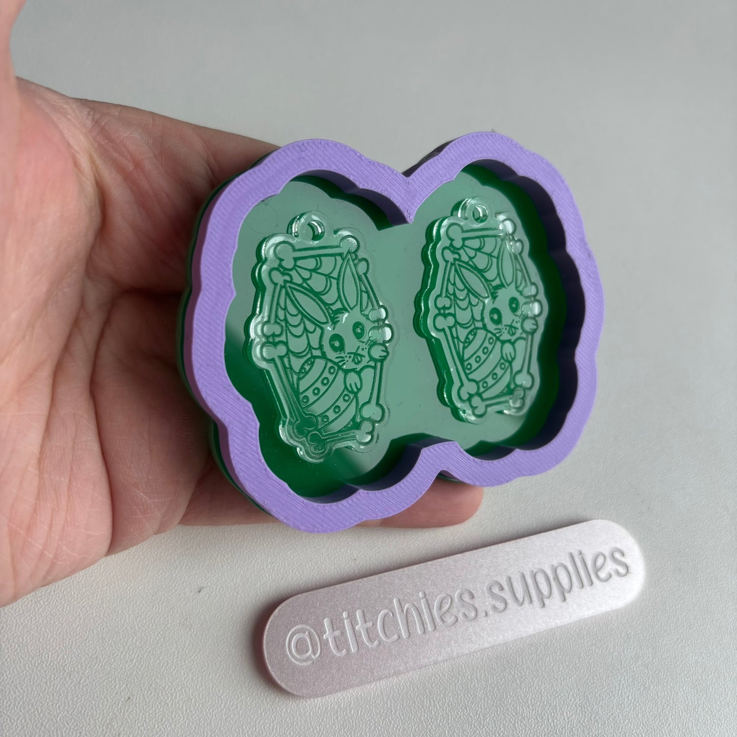 Bunny Coffin Earring Mould