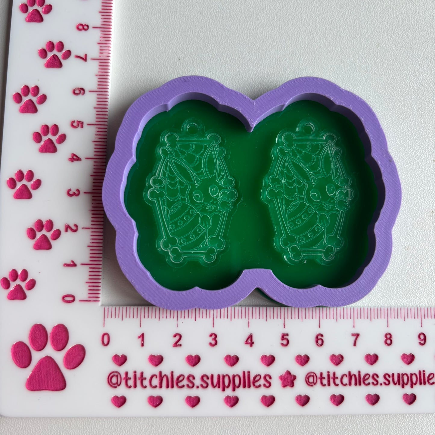 Bunny Coffin Earring Mould