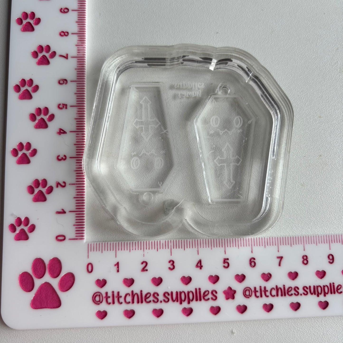 Fangy Coffin Earring Mould