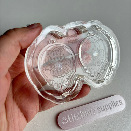 Moon Cat Earring Mould - Spooky