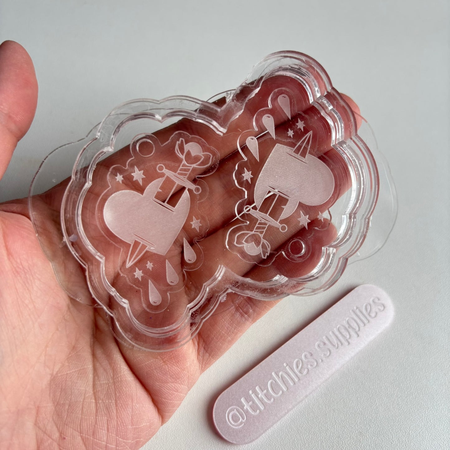 Bleeding Heart Earring Mould