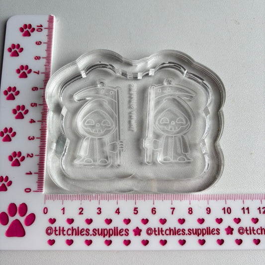 Cute Grim Reaper Earring Mould