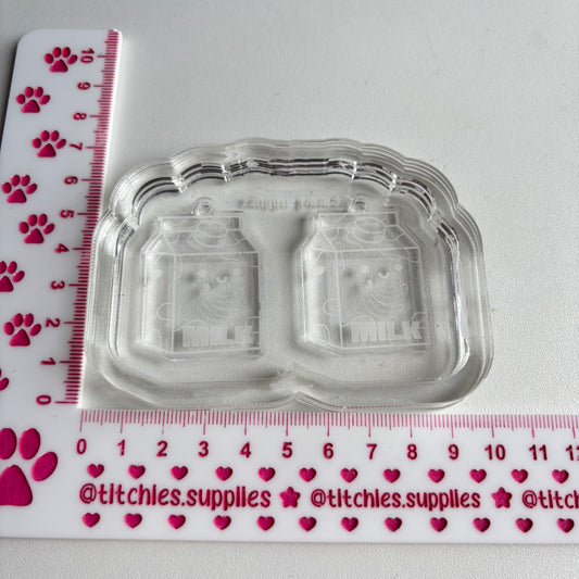 Banana Milk Carton Earring Mould