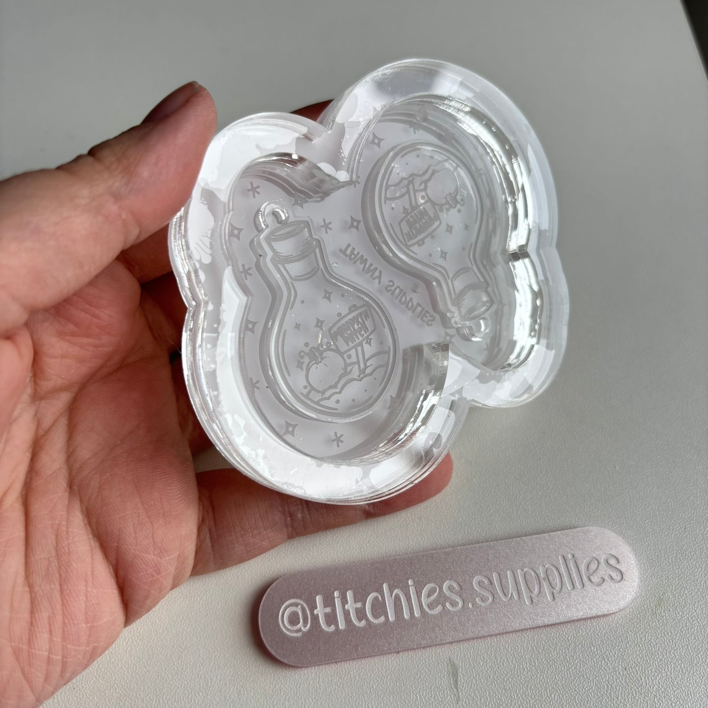 Spooky Round Bottle Earring Mould